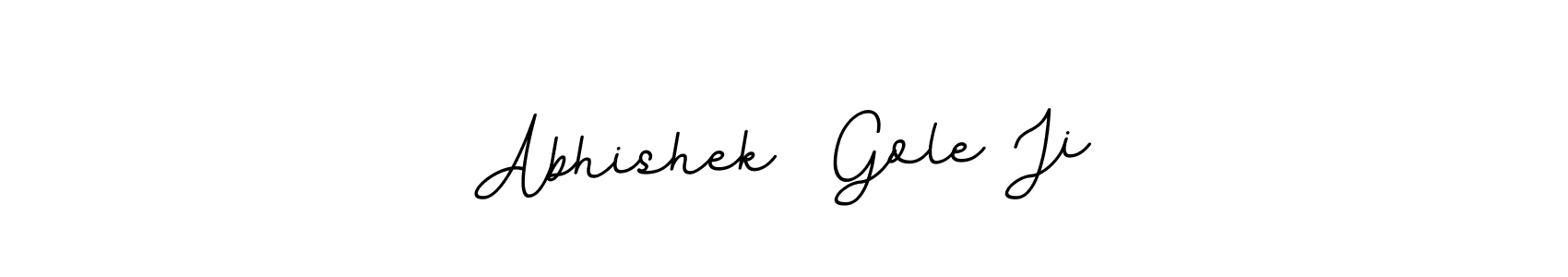 Make a beautiful signature design for name Abhishek  Gole Ji. With this signature (BallpointsItalic-DORy9) style, you can create a handwritten signature for free. Abhishek  Gole Ji signature style 11 images and pictures png