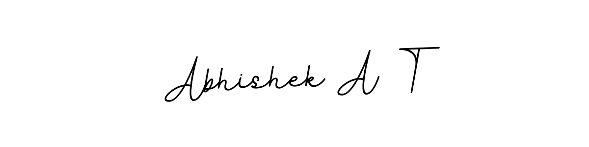 BallpointsItalic-DORy9 is a professional signature style that is perfect for those who want to add a touch of class to their signature. It is also a great choice for those who want to make their signature more unique. Get Abhishek A T name to fancy signature for free. Abhishek A T signature style 11 images and pictures png