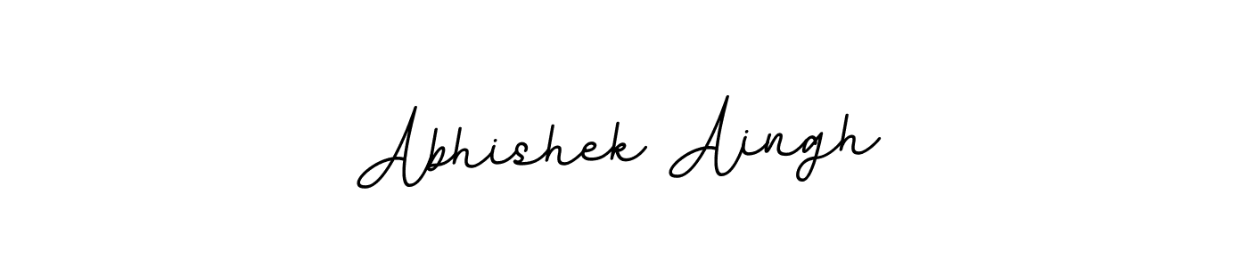 Use a signature maker to create a handwritten signature online. With this signature software, you can design (BallpointsItalic-DORy9) your own signature for name Abhishek Aingh. Abhishek Aingh signature style 11 images and pictures png