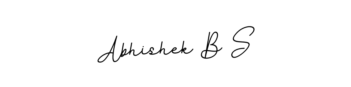 Make a beautiful signature design for name Abhishek B S. With this signature (BallpointsItalic-DORy9) style, you can create a handwritten signature for free. Abhishek B S signature style 11 images and pictures png