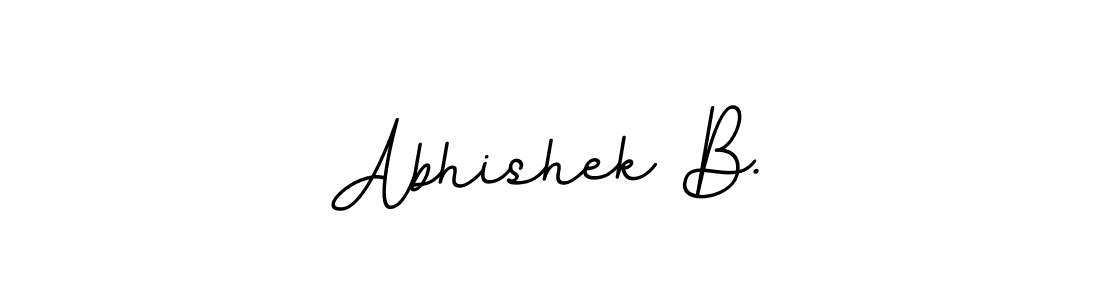 Abhishek B. stylish signature style. Best Handwritten Sign (BallpointsItalic-DORy9) for my name. Handwritten Signature Collection Ideas for my name Abhishek B.. Abhishek B. signature style 11 images and pictures png