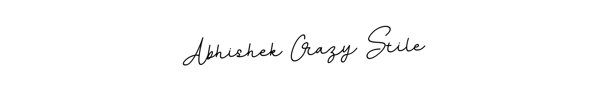 Design your own signature with our free online signature maker. With this signature software, you can create a handwritten (BallpointsItalic-DORy9) signature for name Abhishek Crazy Stile. Abhishek Crazy Stile signature style 11 images and pictures png