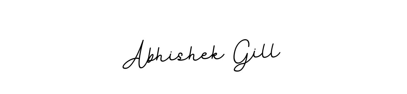Use a signature maker to create a handwritten signature online. With this signature software, you can design (BallpointsItalic-DORy9) your own signature for name Abhishek Gill. Abhishek Gill signature style 11 images and pictures png