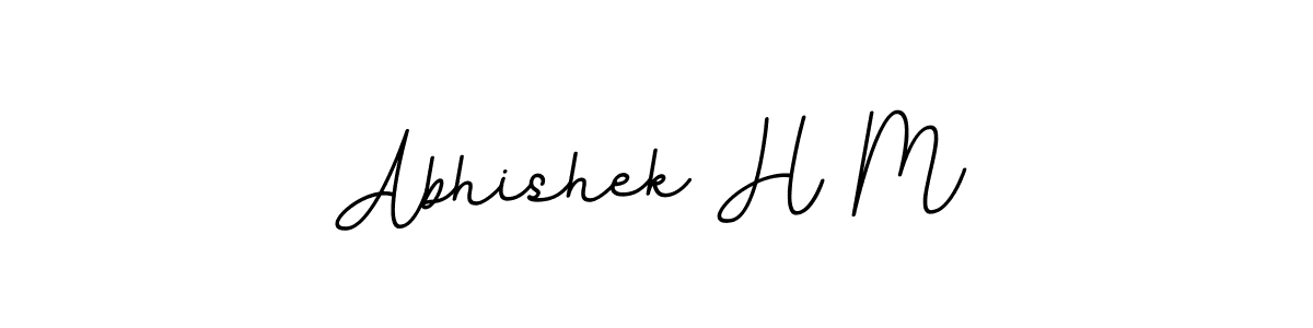 How to make Abhishek H M signature? BallpointsItalic-DORy9 is a professional autograph style. Create handwritten signature for Abhishek H M name. Abhishek H M signature style 11 images and pictures png