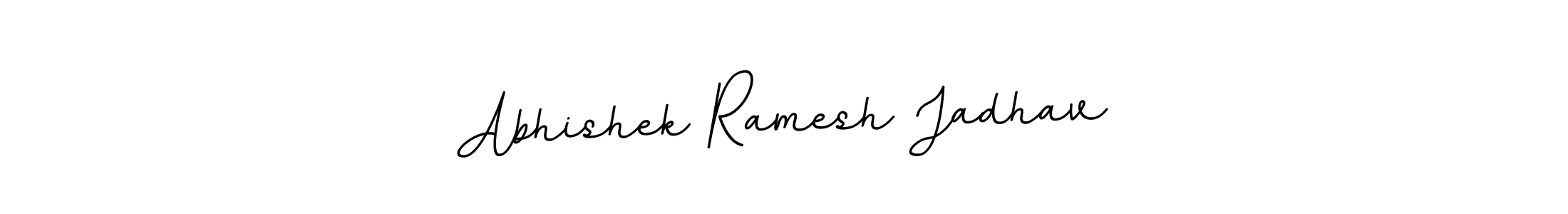 This is the best signature style for the Abhishek Ramesh Jadhav name. Also you like these signature font (BallpointsItalic-DORy9). Mix name signature. Abhishek Ramesh Jadhav signature style 11 images and pictures png