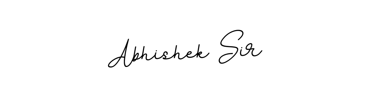 Make a beautiful signature design for name Abhishek Sir. With this signature (BallpointsItalic-DORy9) style, you can create a handwritten signature for free. Abhishek Sir signature style 11 images and pictures png