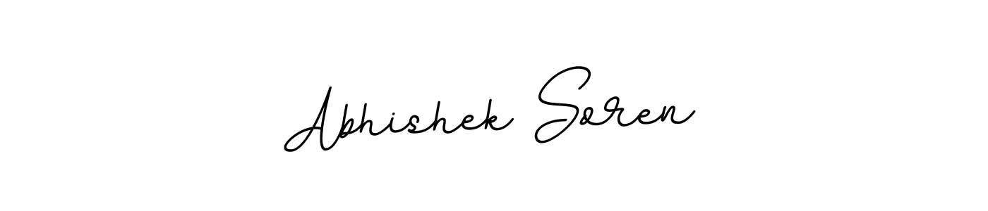 Use a signature maker to create a handwritten signature online. With this signature software, you can design (BallpointsItalic-DORy9) your own signature for name Abhishek Soren. Abhishek Soren signature style 11 images and pictures png