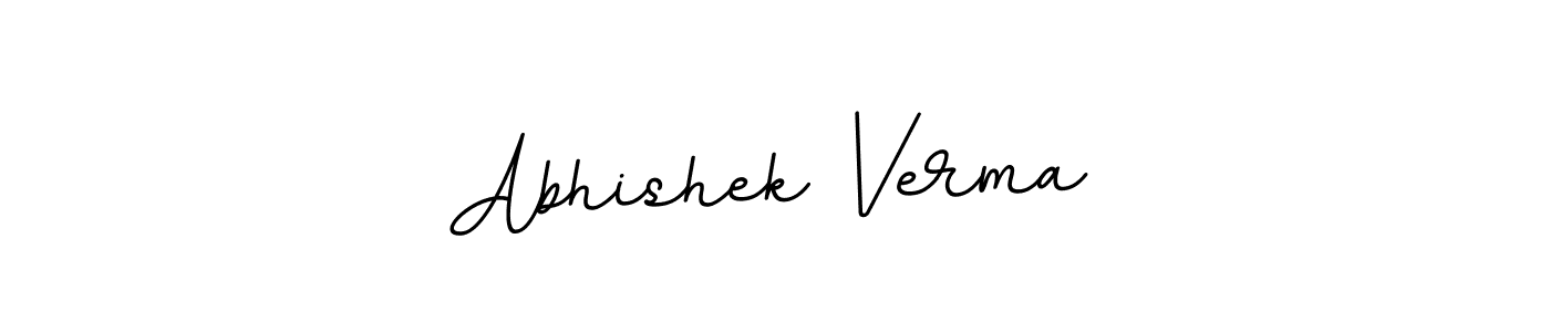 Make a beautiful signature design for name Abhishek Verma. With this signature (BallpointsItalic-DORy9) style, you can create a handwritten signature for free. Abhishek Verma signature style 11 images and pictures png