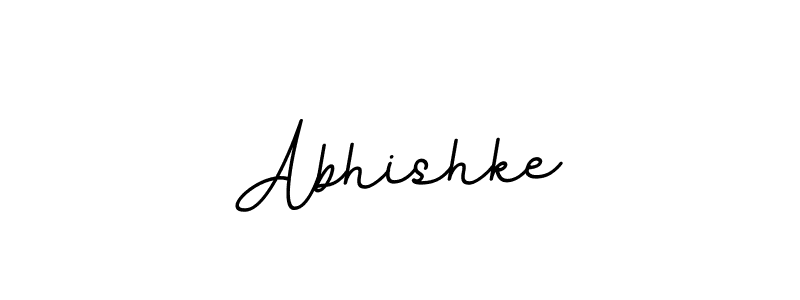 How to make Abhishke name signature. Use BallpointsItalic-DORy9 style for creating short signs online. This is the latest handwritten sign. Abhishke signature style 11 images and pictures png
