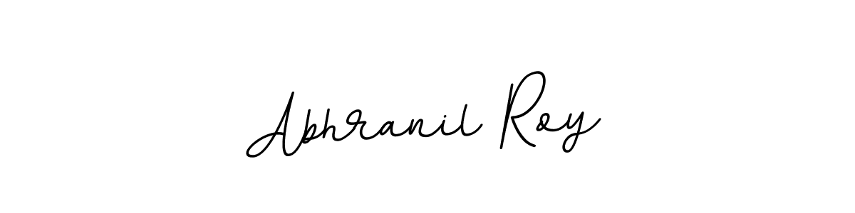 Design your own signature with our free online signature maker. With this signature software, you can create a handwritten (BallpointsItalic-DORy9) signature for name Abhranil Roy. Abhranil Roy signature style 11 images and pictures png