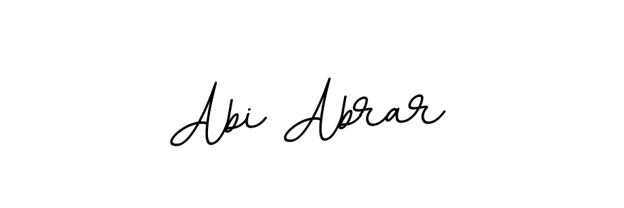 Use a signature maker to create a handwritten signature online. With this signature software, you can design (BallpointsItalic-DORy9) your own signature for name Abi Abrar. Abi Abrar signature style 11 images and pictures png