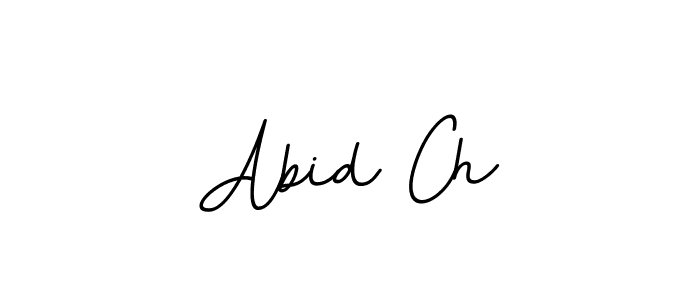 How to make Abid Ch name signature. Use BallpointsItalic-DORy9 style for creating short signs online. This is the latest handwritten sign. Abid Ch signature style 11 images and pictures png