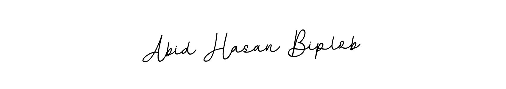 Create a beautiful signature design for name Abid Hasan Biplob. With this signature (BallpointsItalic-DORy9) fonts, you can make a handwritten signature for free. Abid Hasan Biplob signature style 11 images and pictures png