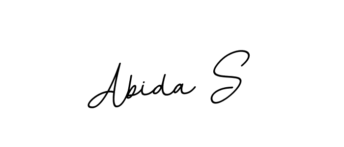 Abida S stylish signature style. Best Handwritten Sign (BallpointsItalic-DORy9) for my name. Handwritten Signature Collection Ideas for my name Abida S. Abida S signature style 11 images and pictures png