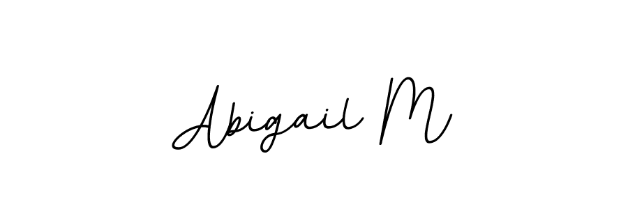 You should practise on your own different ways (BallpointsItalic-DORy9) to write your name (Abigail M) in signature. don't let someone else do it for you. Abigail M signature style 11 images and pictures png