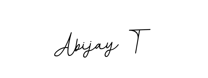 Make a beautiful signature design for name Abijay T. With this signature (BallpointsItalic-DORy9) style, you can create a handwritten signature for free. Abijay T signature style 11 images and pictures png