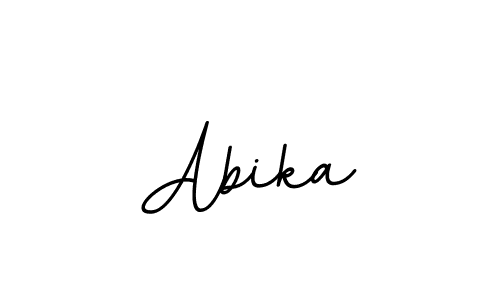 You should practise on your own different ways (BallpointsItalic-DORy9) to write your name (Abika) in signature. don't let someone else do it for you. Abika signature style 11 images and pictures png