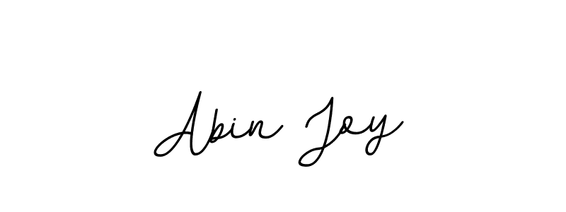 Design your own signature with our free online signature maker. With this signature software, you can create a handwritten (BallpointsItalic-DORy9) signature for name Abin Joy. Abin Joy signature style 11 images and pictures png