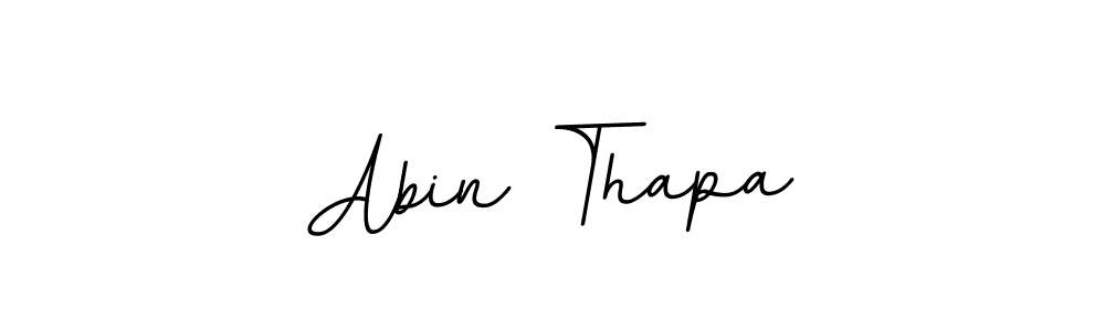 You should practise on your own different ways (BallpointsItalic-DORy9) to write your name (Abin Thapa) in signature. don't let someone else do it for you. Abin Thapa signature style 11 images and pictures png