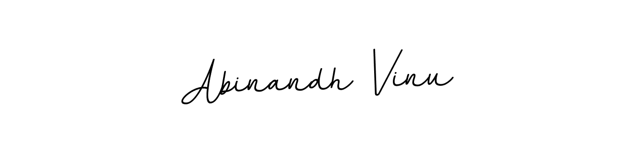 The best way (BallpointsItalic-DORy9) to make a short signature is to pick only two or three words in your name. The name Abinandh Vinu include a total of six letters. For converting this name. Abinandh Vinu signature style 11 images and pictures png