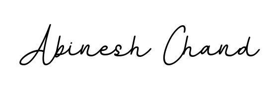 Transform the name Abinesh Chand into a signature masterpiece using BallpointsItalic-DORy9 font. Ideal for photographers, artists, and creators looking for watermarks. Abinesh Chand signature style 11 images and pictures png