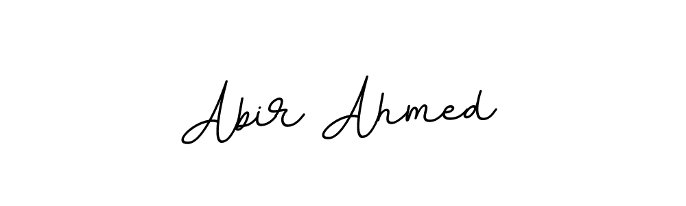 Use a signature maker to create a handwritten signature online. With this signature software, you can design (BallpointsItalic-DORy9) your own signature for name Abir Ahmed. Abir Ahmed signature style 11 images and pictures png