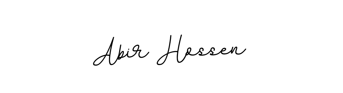 Design your own signature with our free online signature maker. With this signature software, you can create a handwritten (BallpointsItalic-DORy9) signature for name Abir Hossen. Abir Hossen signature style 11 images and pictures png