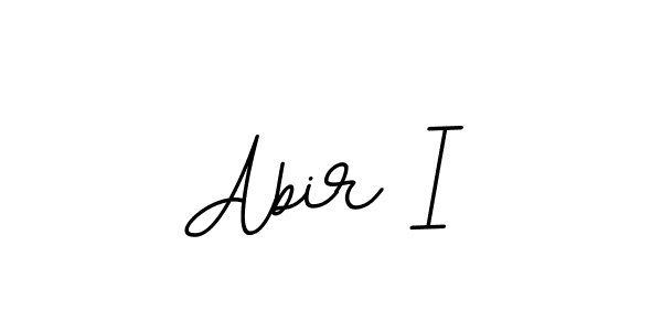 Use a signature maker to create a handwritten signature online. With this signature software, you can design (BallpointsItalic-DORy9) your own signature for name Abir I. Abir I signature style 11 images and pictures png