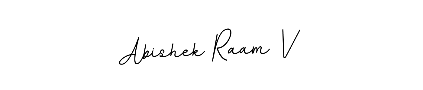 BallpointsItalic-DORy9 is a professional signature style that is perfect for those who want to add a touch of class to their signature. It is also a great choice for those who want to make their signature more unique. Get Abishek Raam V name to fancy signature for free. Abishek Raam V signature style 11 images and pictures png