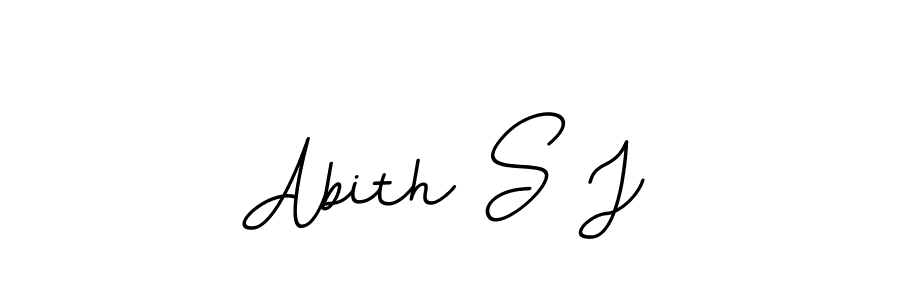 This is the best signature style for the Abith S J name. Also you like these signature font (BallpointsItalic-DORy9). Mix name signature. Abith S J signature style 11 images and pictures png