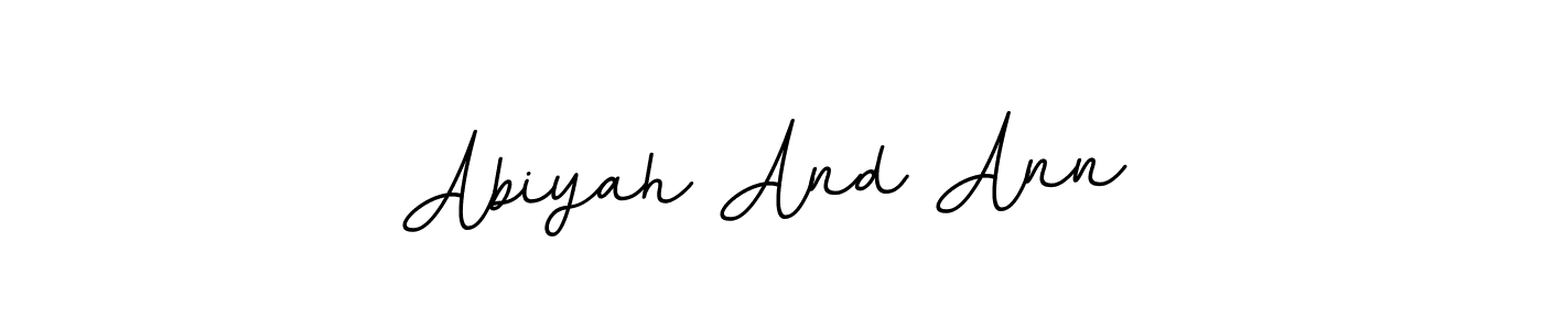 Make a beautiful signature design for name Abiyah And Ann. Use this online signature maker to create a handwritten signature for free. Abiyah And Ann signature style 11 images and pictures png