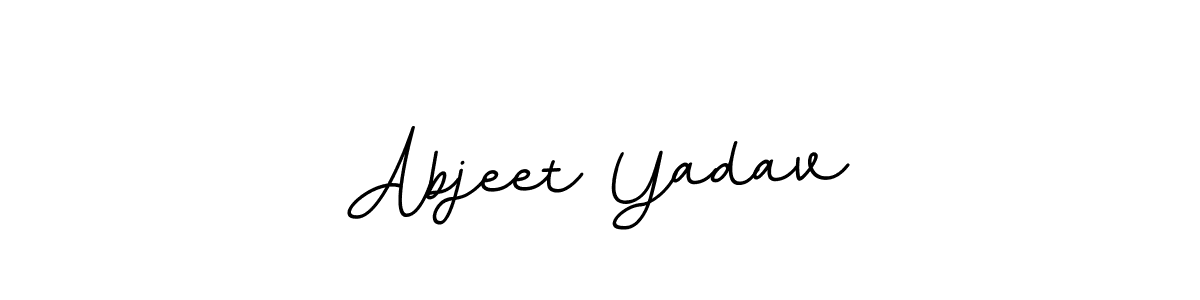 How to make Abjeet Yadav name signature. Use BallpointsItalic-DORy9 style for creating short signs online. This is the latest handwritten sign. Abjeet Yadav signature style 11 images and pictures png