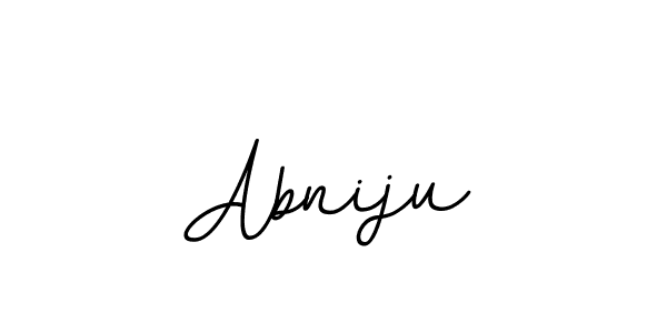 Create a beautiful signature design for name Abniju. With this signature (BallpointsItalic-DORy9) fonts, you can make a handwritten signature for free. Abniju signature style 11 images and pictures png