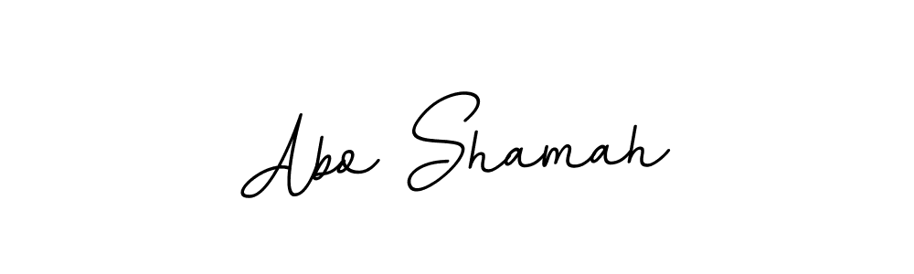 Use a signature maker to create a handwritten signature online. With this signature software, you can design (BallpointsItalic-DORy9) your own signature for name Abo Shamah. Abo Shamah signature style 11 images and pictures png