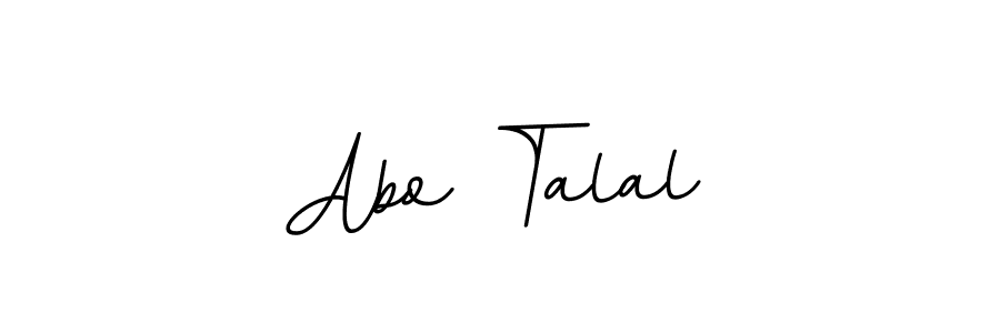 Use a signature maker to create a handwritten signature online. With this signature software, you can design (BallpointsItalic-DORy9) your own signature for name Abo Talal. Abo Talal signature style 11 images and pictures png