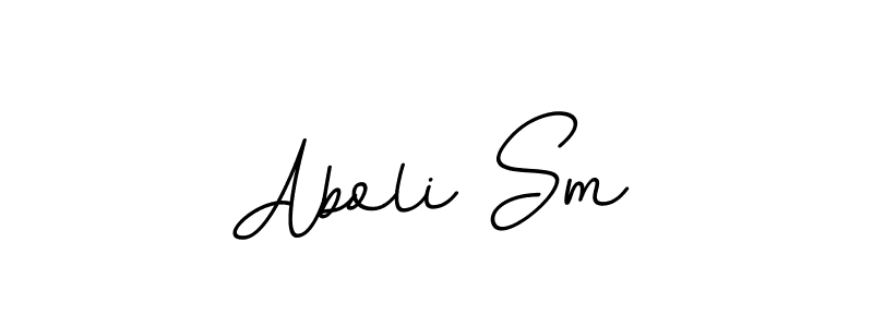 Use a signature maker to create a handwritten signature online. With this signature software, you can design (BallpointsItalic-DORy9) your own signature for name Aboli Sm. Aboli Sm signature style 11 images and pictures png