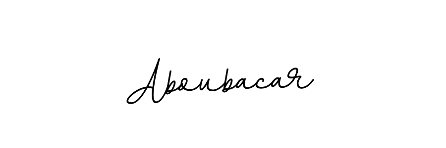 Make a beautiful signature design for name Aboubacar. With this signature (BallpointsItalic-DORy9) style, you can create a handwritten signature for free. Aboubacar signature style 11 images and pictures png