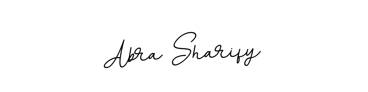 Use a signature maker to create a handwritten signature online. With this signature software, you can design (BallpointsItalic-DORy9) your own signature for name Abra Sharify. Abra Sharify signature style 11 images and pictures png