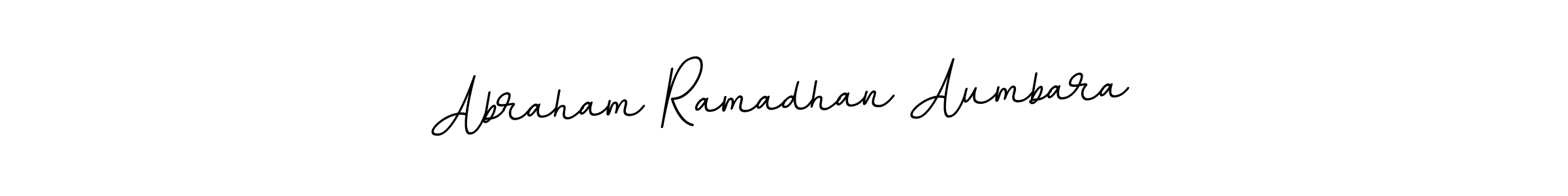 Design your own signature with our free online signature maker. With this signature software, you can create a handwritten (BallpointsItalic-DORy9) signature for name Abraham Ramadhan Aumbara. Abraham Ramadhan Aumbara signature style 11 images and pictures png