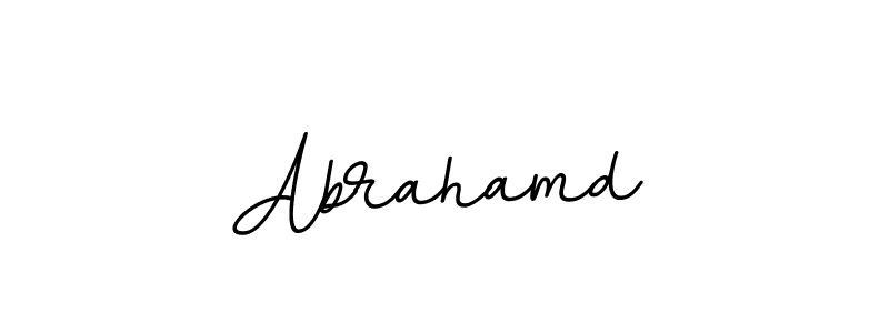 Make a beautiful signature design for name Abrahamd. With this signature (BallpointsItalic-DORy9) style, you can create a handwritten signature for free. Abrahamd signature style 11 images and pictures png