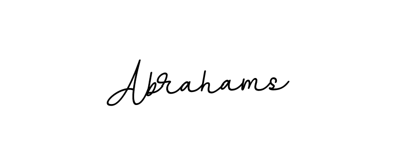You should practise on your own different ways (BallpointsItalic-DORy9) to write your name (Abrahams) in signature. don't let someone else do it for you. Abrahams signature style 11 images and pictures png