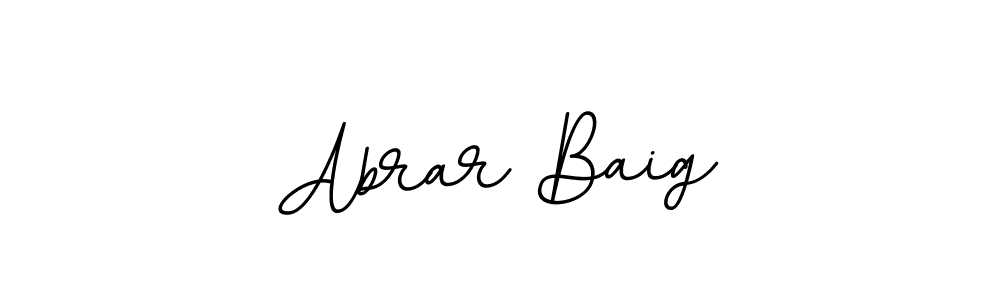 Use a signature maker to create a handwritten signature online. With this signature software, you can design (BallpointsItalic-DORy9) your own signature for name Abrar Baig. Abrar Baig signature style 11 images and pictures png
