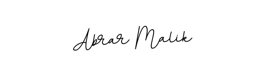 How to make Abrar Malik name signature. Use BallpointsItalic-DORy9 style for creating short signs online. This is the latest handwritten sign. Abrar Malik signature style 11 images and pictures png