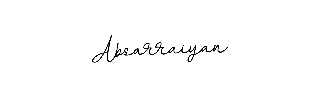 Absarraiyan stylish signature style. Best Handwritten Sign (BallpointsItalic-DORy9) for my name. Handwritten Signature Collection Ideas for my name Absarraiyan. Absarraiyan signature style 11 images and pictures png