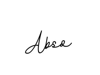 Create a beautiful signature design for name Abso. With this signature (BallpointsItalic-DORy9) fonts, you can make a handwritten signature for free. Abso signature style 11 images and pictures png