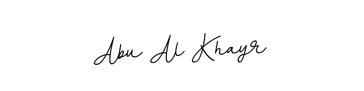 Create a beautiful signature design for name Abu Al Khayr. With this signature (BallpointsItalic-DORy9) fonts, you can make a handwritten signature for free. Abu Al Khayr signature style 11 images and pictures png