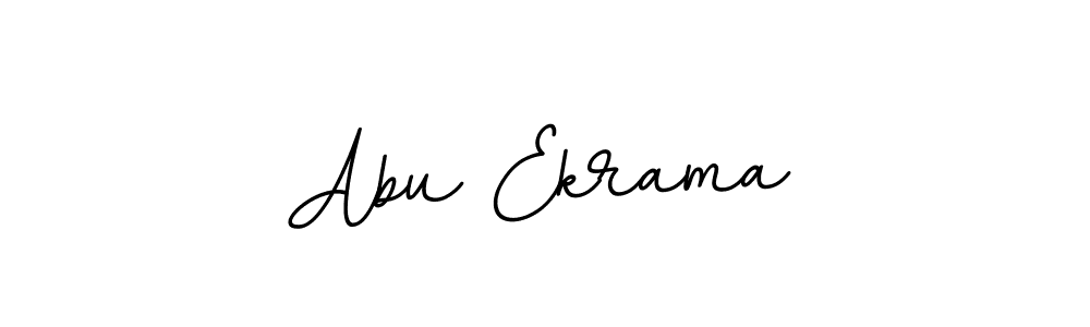 How to make Abu Ekrama name signature. Use BallpointsItalic-DORy9 style for creating short signs online. This is the latest handwritten sign. Abu Ekrama signature style 11 images and pictures png