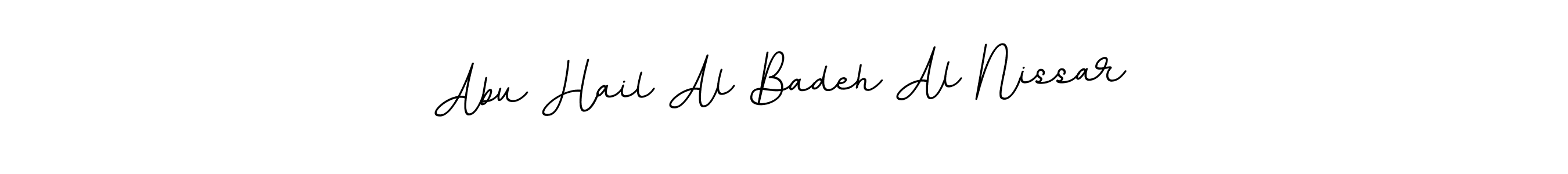 Make a beautiful signature design for name Abu Hail Al Badeh Al Nissar. With this signature (BallpointsItalic-DORy9) style, you can create a handwritten signature for free. Abu Hail Al Badeh Al Nissar signature style 11 images and pictures png