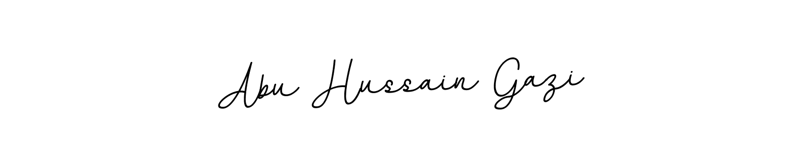 Design your own signature with our free online signature maker. With this signature software, you can create a handwritten (BallpointsItalic-DORy9) signature for name Abu Hussain Gazi. Abu Hussain Gazi signature style 11 images and pictures png