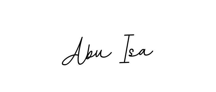 You should practise on your own different ways (BallpointsItalic-DORy9) to write your name (Abu Isa) in signature. don't let someone else do it for you. Abu Isa signature style 11 images and pictures png